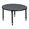 Regency Round Classroom Tables, 30 W, 30 L, 23-34 H, Wood, Metal, Grey TB30RNDGYAPBK - alternate 5